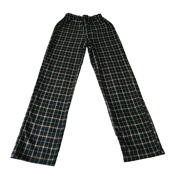 Brandy Melville Plaid Soft Flannel Pants Straightleg Womens - Picture 6 of 13